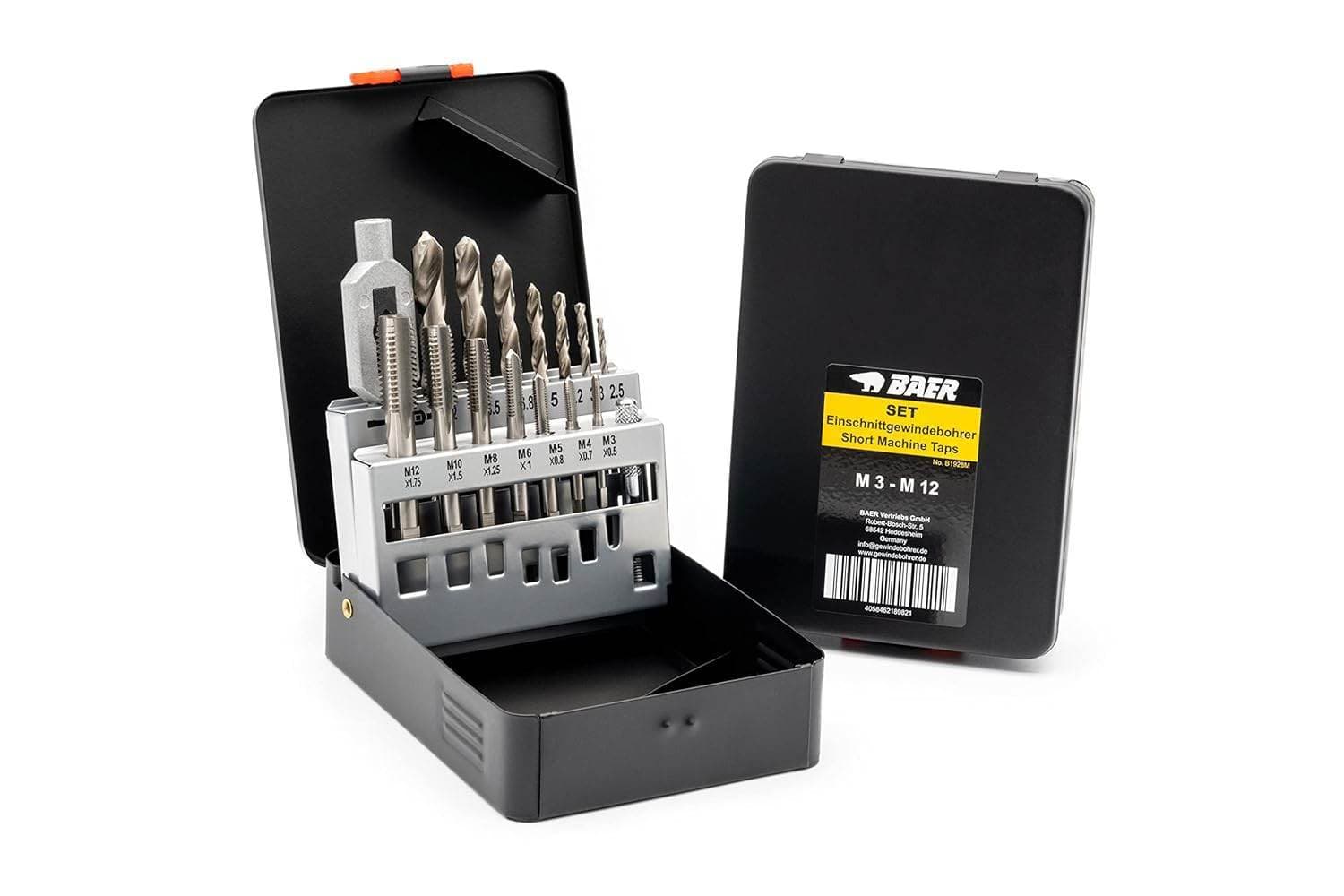 BAER Gewindebohrer-Set M3-M12