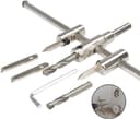 Kreisschneider, verstellbare Lochsäge aus Aluminiumlegierung mit 30–300 mm Lochteilung,...
