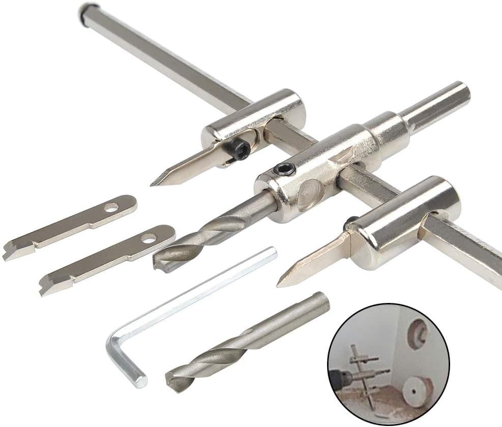 Kreisschneider, verstellbare Lochsäge aus Aluminiumlegierung mit 30–300 mm Lochteilung,...