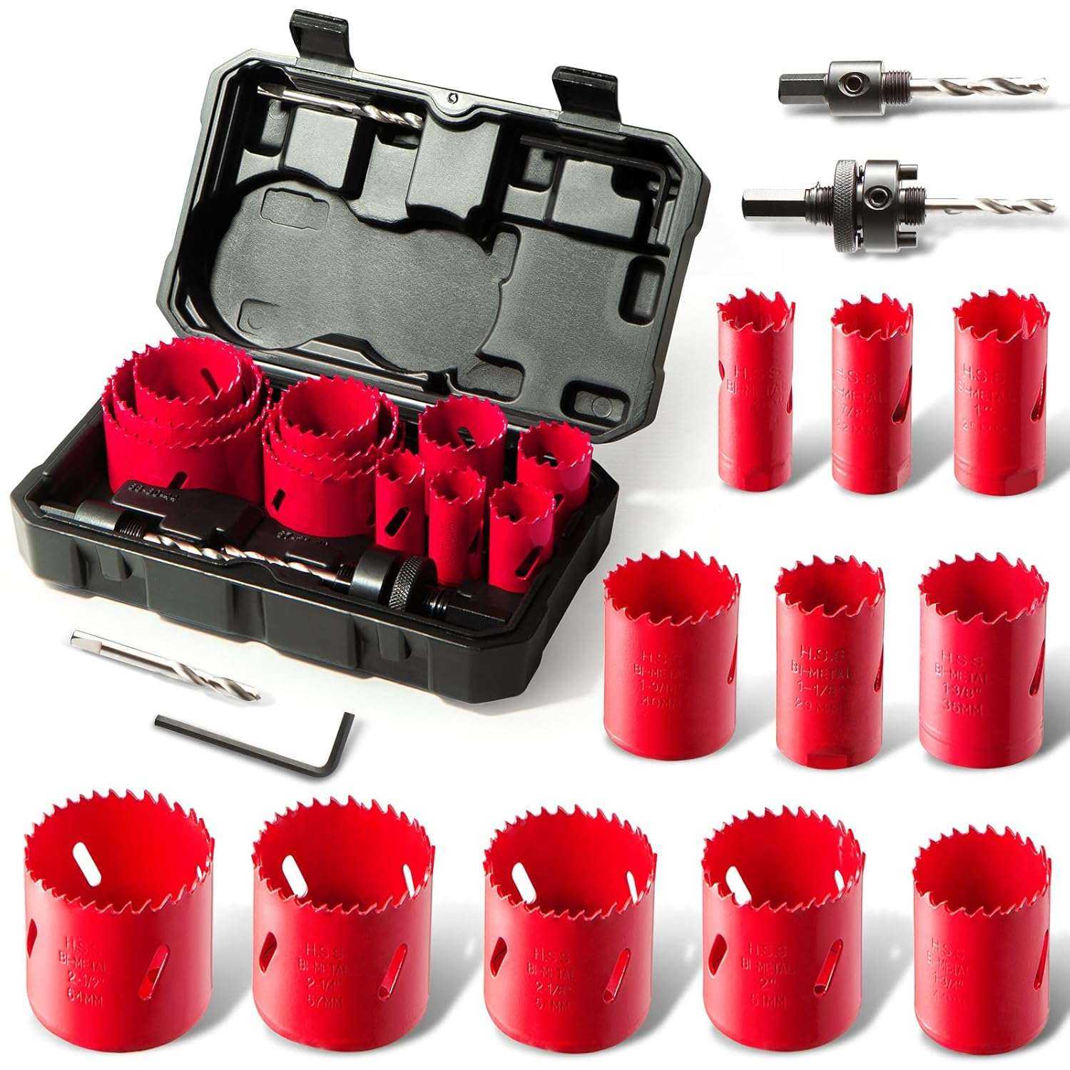 Hychika Bimetall-Lochsägen-Set 17-teilig
