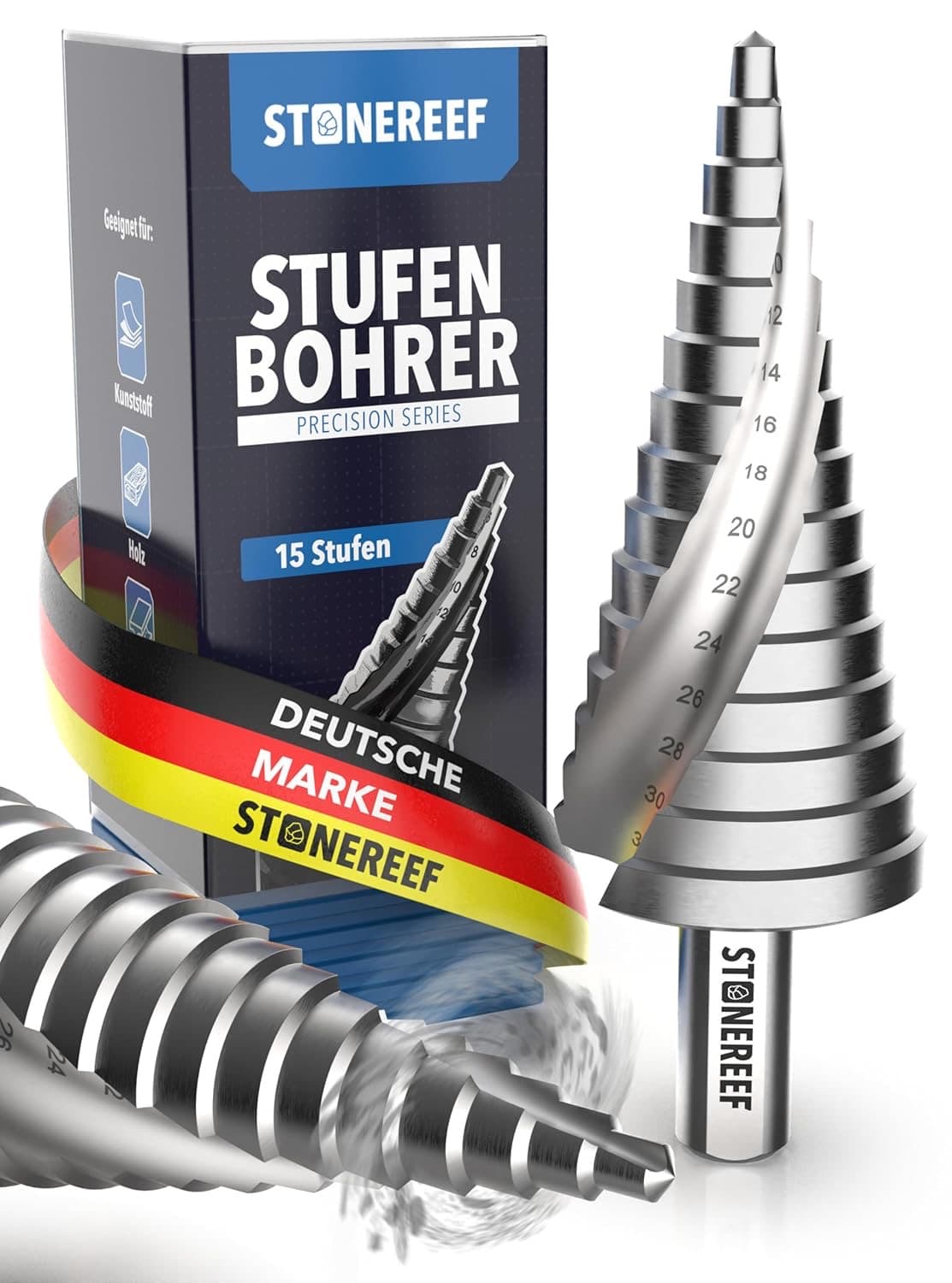 STONE REEF Stufenbohrer 4-32 mm