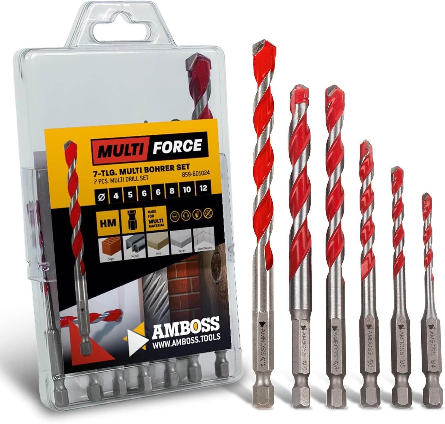 Amboss Mehrzweck-Bohrerset 7-teilig