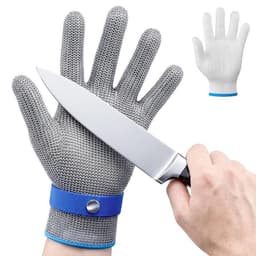 Waflyer Waflyer Edelstahl-Mesh Schnittschutzhandschuh 9/L