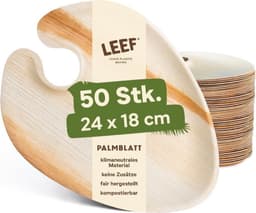 Leef Leef 50× Palmblatt Cocktail-Teller 24×18