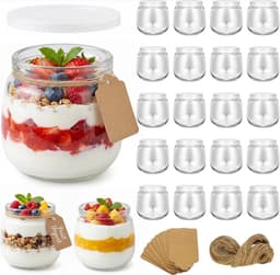 Hbazzor Hbazzor Dessertgläser 200 ml mit Deckel (20er)
