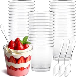Viapriod Viapriod 50×200 ml ABS-Dessertschalen mit Löffeln