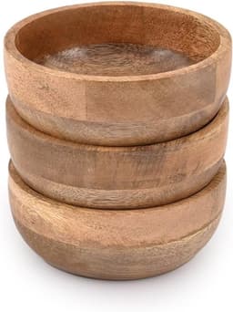 Samhita Samhita Mangoholz-Schüsseln 3er-Set 12,7 cm
