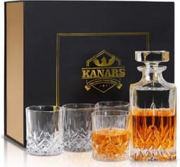 KANARS KANARS Whisky-Karaffe + 4 Gläser bleifrei