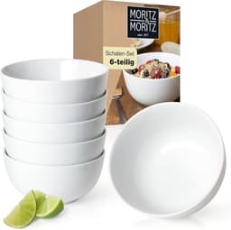 Moritz & Moritz Moritz & Moritz Müslischalen 6er Porzellan Basic 500 ml
