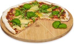 Relaxdays Relaxdays Pizzateller Bambus 33 cm