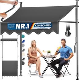 KESSER KESSER Klemmmarkise 250 cm Anthrazit
