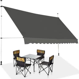 RELAX4LIFE RELAX4LIFE Klemmmarkise 400 × 175 cm Grau