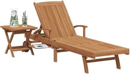 vidaXL vidaXL Sonnenliege mit Tisch