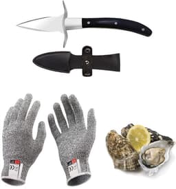 Kaqisen Kaqisen Austernmesser-Set Schwarz L