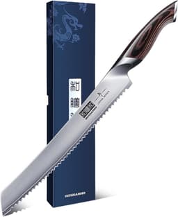 HOSHANHO HOSHANHO Brotmesser 25 cm Wellenschliff