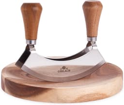 Gerlach 1760 Gerlach Natur Wiegemesser-Set mit Akazienbrett