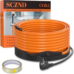 SCZND SCZND Frostschutz-Heizkabel mit Thermostat, 8 m