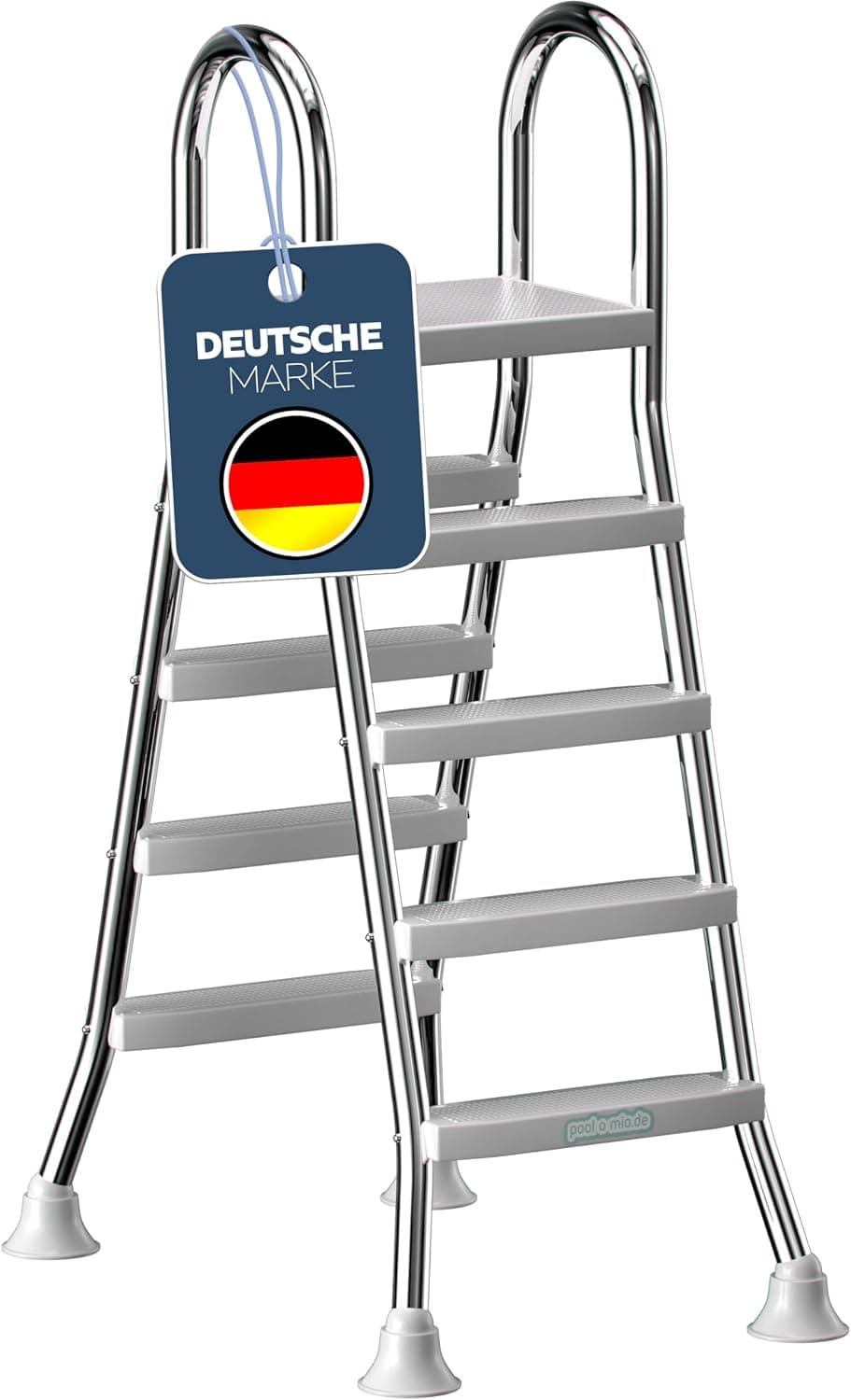 poolomio Edelstahl 132–140 cm