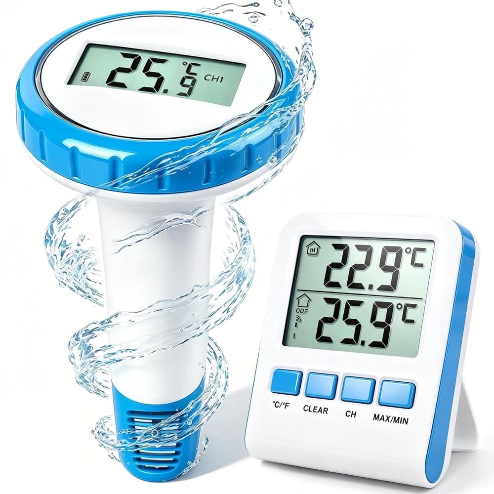 YUEONEWIN Pool Thermometer Funk IPX8