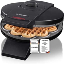 Cloer 1620 Herzwaffeleisen schwarz 15,5 cm