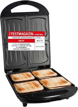 Emerio Emerio XXL Sandwich Toaster 4× Muschel 1300 W