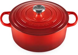 LE CREUSET Le Creuset Signature Bräter 26 cm rund Kirschrot