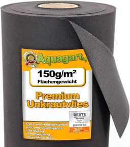 Aquagart Aquagart Unkrautvlies 150 g schwarz 7,5 m²