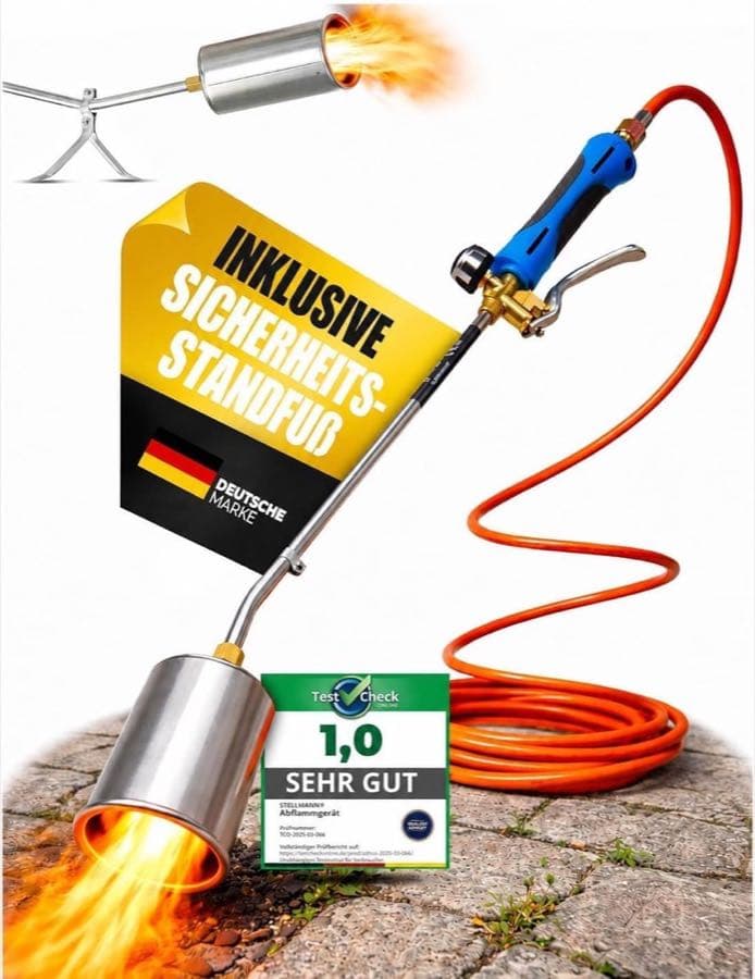 Stahlmann Abflammgerät 90 cm mit Schlauch