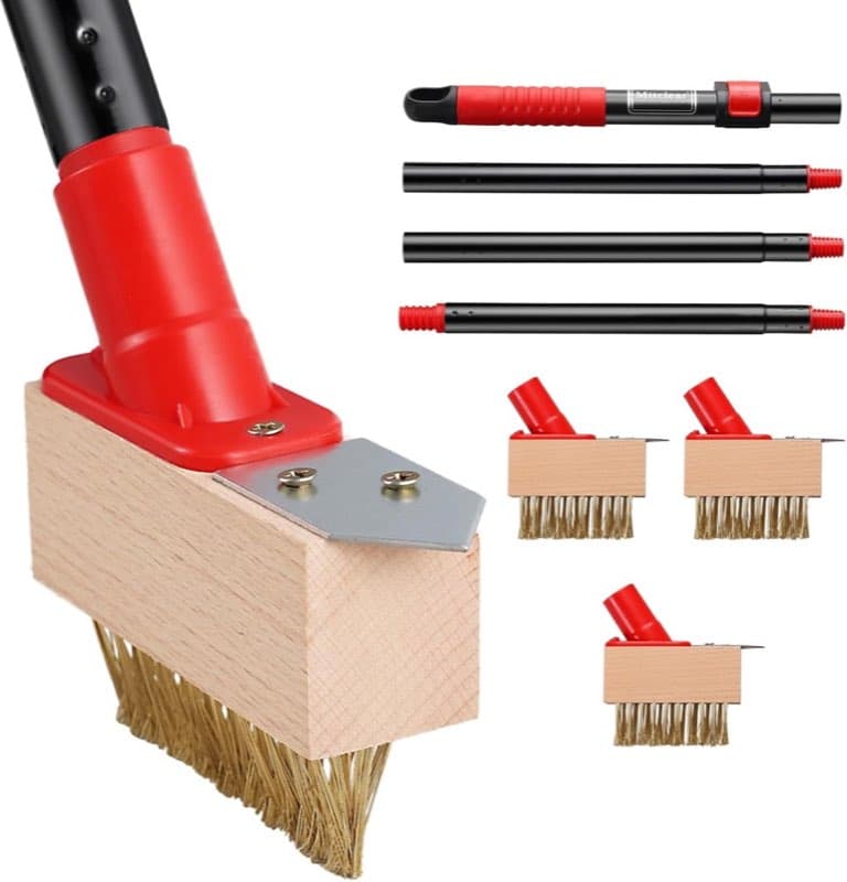 Mitclear Unkrautbürste 135 cm, 3 Köpfe