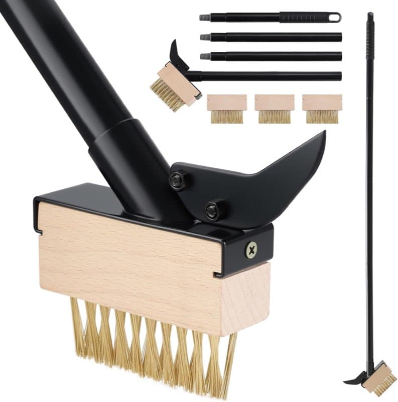 Mitclear Unkrautbürste 145 cm, 4 Köpfe