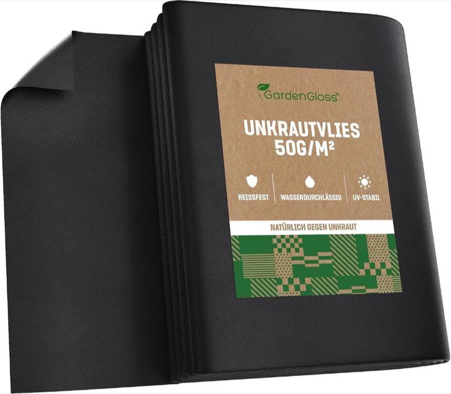 GardenGloss Unkrautvlies 50 g/m² 10 × 2 m