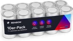 BenBow BenBow Weißblechdose 10×1000 ml Eindrückdeckel