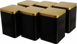 Dosenritter Dosenritter Teedose 6er schwarz-gold 240 g Claim