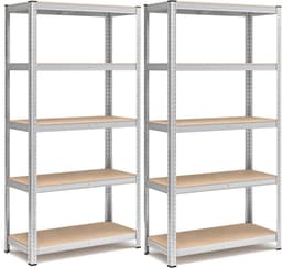 SONGMICS SONGMICS 2er Set 180×90×40 cm silber