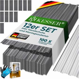 KESSER KESSER 12er Trapez 129×45 cm Grau