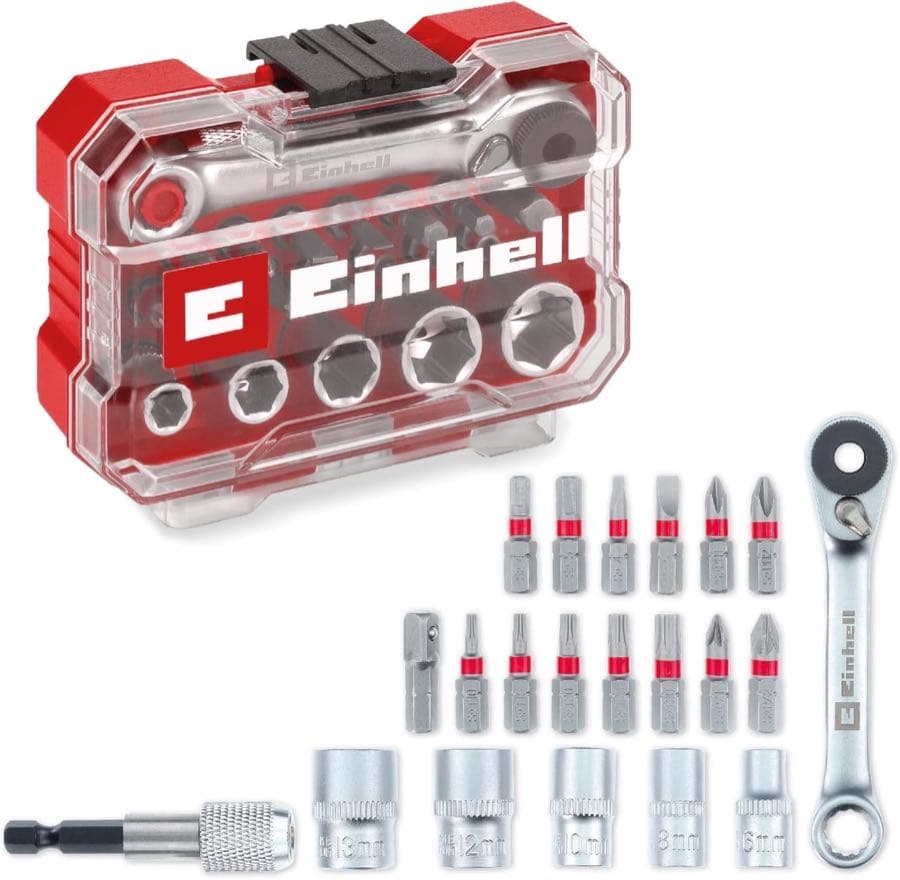 Einhell XS-CASE 21-tlg. Bit- und Steckschlüssel-Set
