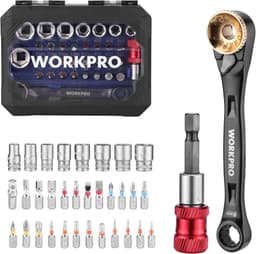 WORKPRO 34-tlg. Dual Mini-Ratsche