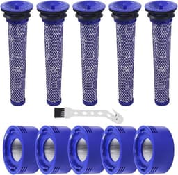 Nuangoo Nuangoo 10 Stück V8 V7 Filter, 5x Vor + 5x HEPA Nachfilter