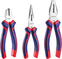 WORKPRO WORKPRO Zangenset 3-teilig (Kombizange 180 mm)
