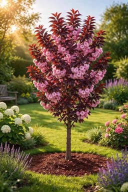 Blumen-Senf Prunus serrulata 'Royal Burgundy' 100–120 cm