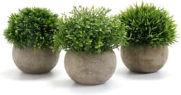 GoMaihe GoMaihe Künstliche Pflanzen 3er Set, Gras, 9,5 × 13 cm