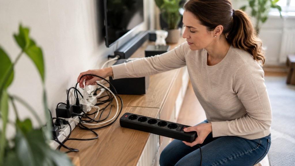 Mehrfachsteckdosen hintereinanderschalten: Risiken