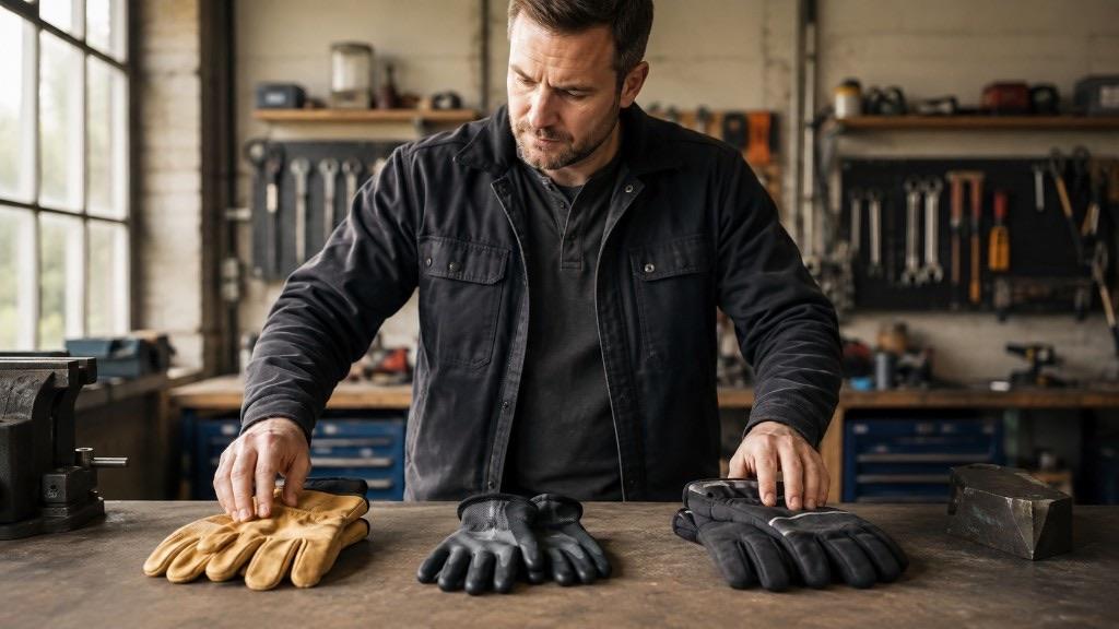 Leder vs. Nitril bei Arbeitshandschuhen