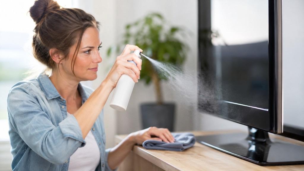 Antistatik-Spray richtig anwenden: Materialien & Halt