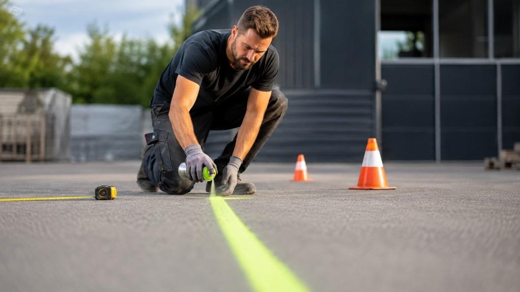 Kreidespray richtig markieren: Baustelle und Outdoor