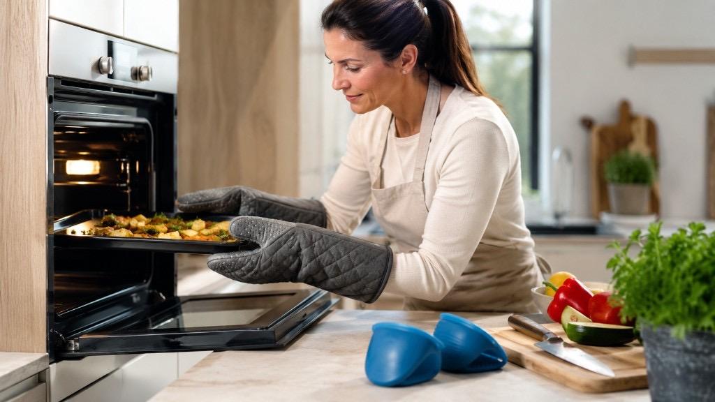 Küchenhandschuhe Vergleich: Hitze, Schnitt, Grip