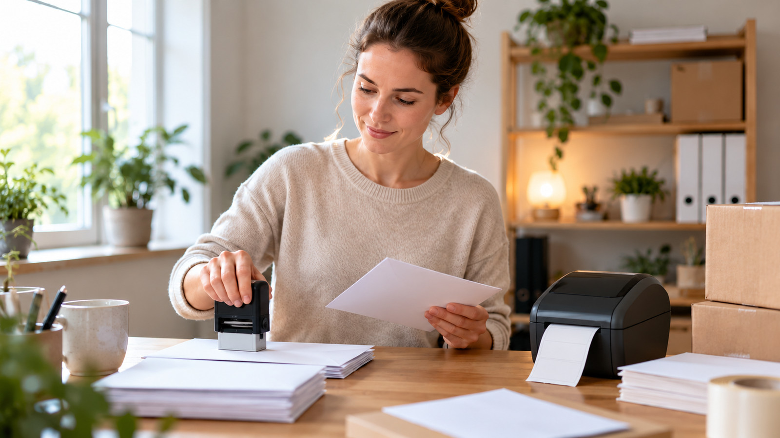 Absender stempeln oder Etikettendrucker?