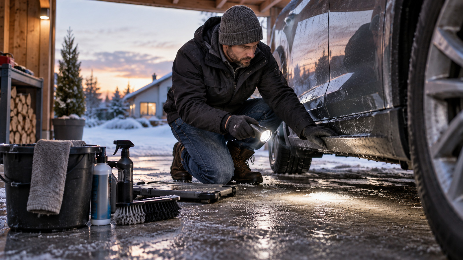 Winterliches Auto – Pflegeplan für Unterboden, Hohlraum und Lack