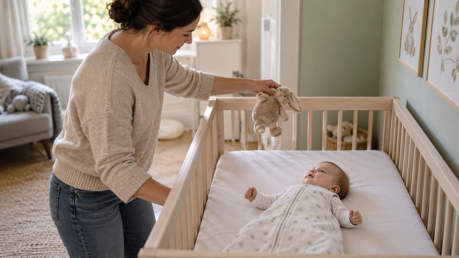 Spielzeug im Babybett – sichere Schlafumgebung