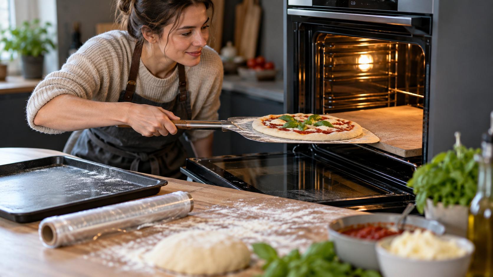Pizzastein oder Blech: Stahl, rund oder Grill